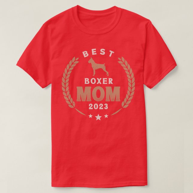 T-shirt Meilleur Boxer Mom 2023 Jote Allemand Boxer Dog La (Design devant)