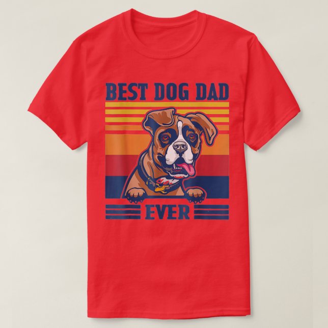 T-shirt Meilleur Boxer Papa Jamais Drôle Chien Papa Fête d (Design devant)
