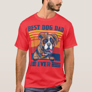 T-shirt Meilleur Boxer Papa Jamais Drôle Chien Papa Fête d