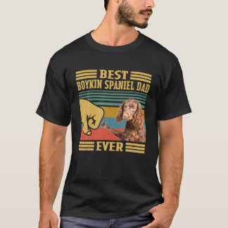 T-shirt Meilleur Boykin Spaniel Papa Jamais Fête des pères