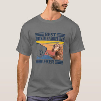 T-shirt Meilleur Boykin Spaniel Papa Jamais Vintage Père J