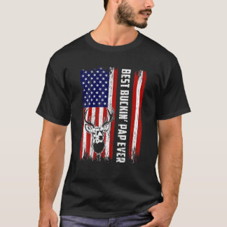 T-shirt Meilleur Buckin Pap Jamais Chasse De Cerfs Gras De