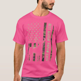 T-shirt Meilleur Buckin' Papaw Camo Drapeau américain Chas