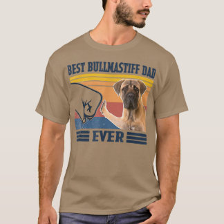 T-shirt Meilleur Bullmastiff papa Jamais Drôle Chien Lover