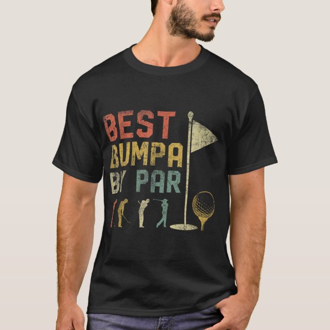 T-shirt Meilleur Bumpa Par Par Golf Lover Pour Hommes Drôl (Devant)