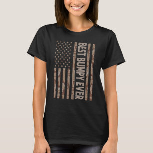 T-shirt Meilleur Bumpy jamais Us Drapeau Américain Grandpa