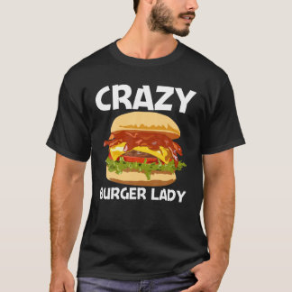 T-shirt Meilleur Burger Design Pour Femmes Maman Hamburger