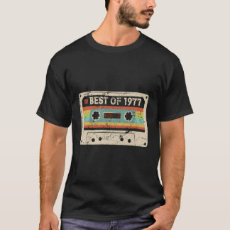 T-shirt Meilleur Cadeau 1977 Vintage 44 Ans 44E Anniversai