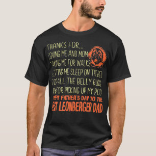 T-shirt Meilleur cadeau de Fête des pères Leonberger