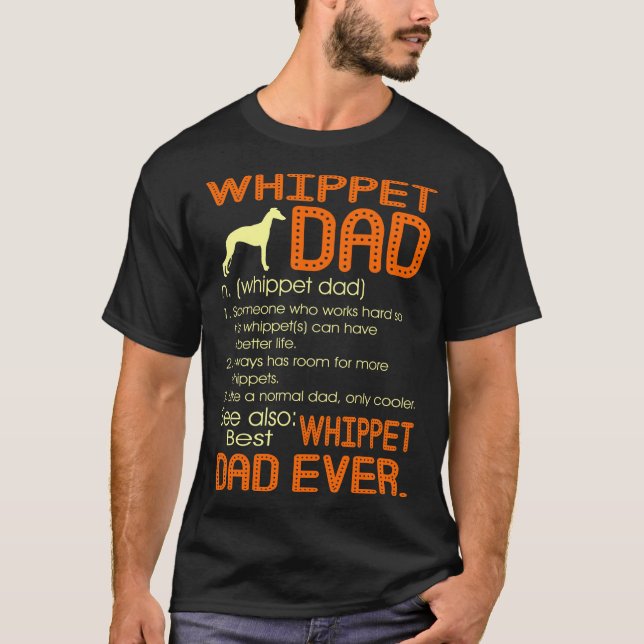 T-shirt Meilleur cadeau de Fête des pères pour papa Whippe (Devant)