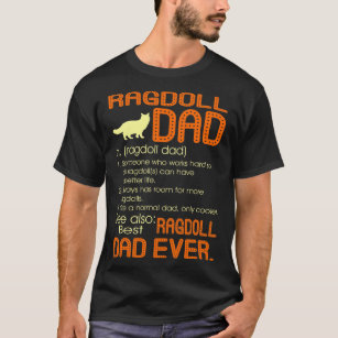 T-shirt Meilleur cadeau de Fête des pères Ragdoll Chat Dad