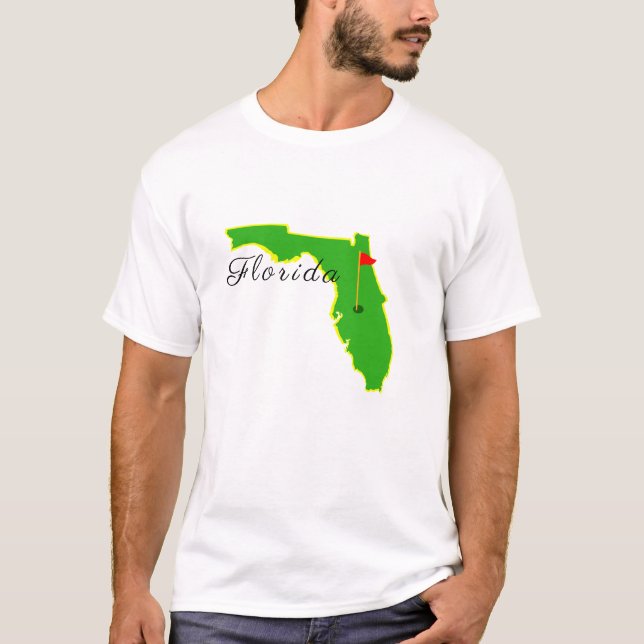T-shirt Meilleur Cadeau De Golf Moins De 25 Ans, Floride G (Devant)