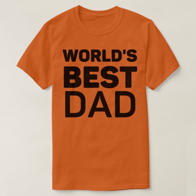 T-shirt Meilleur cadeau de papa pour le monde (Design devant)