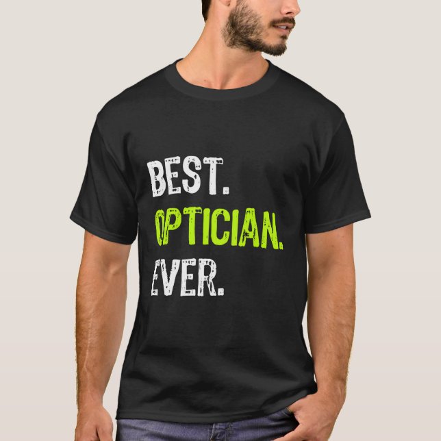 T-shirt Meilleur Cadeau Opticien Jamais Drôle Pour Noël (Devant)
