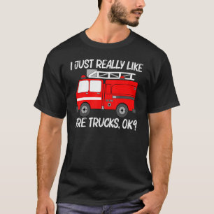 T-shirt Meilleur Camion D'Incendie Homme Camion D'Incendie