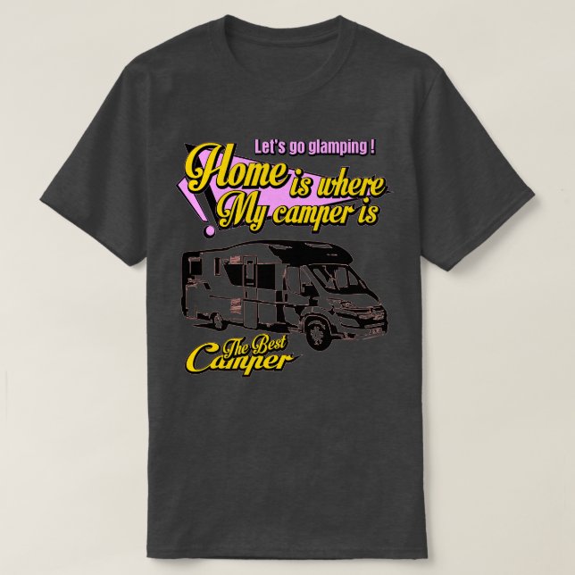T-shirt Meilleur Camper Glamping 1 (Design devant)