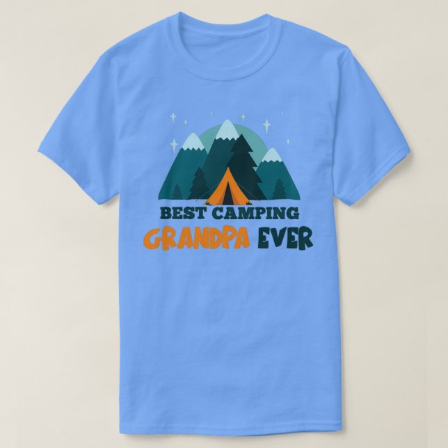 T-shirt Meilleur Camping Grand-Père Jamais Triblend (Design devant)