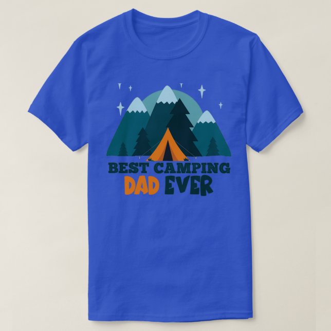 T-shirt Meilleur Camping Papa Jamais Triblend (Design devant)
