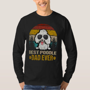 T-shirt Meilleur caniche papa Jamais Chien Vintage