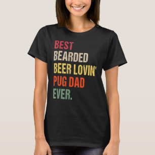 T-shirt Meilleur Carlin d'amour de la bière à poils papa j