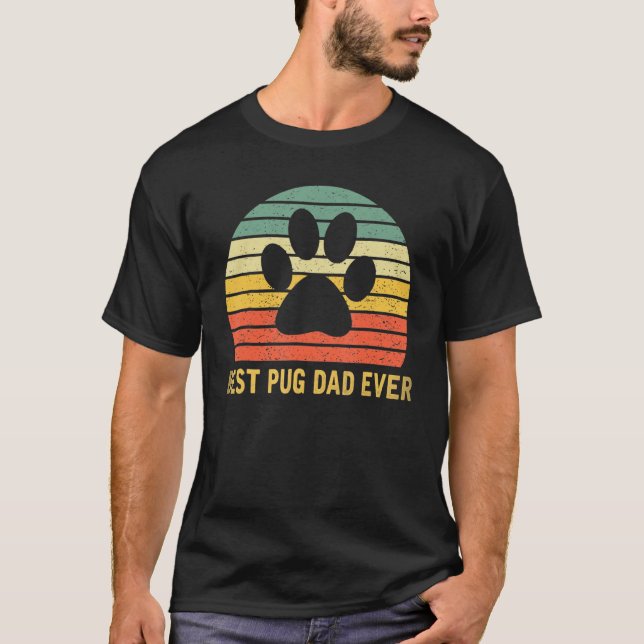 T-shirt Meilleur Carlin Papa Ever Chien Propriétaire du Ca (Devant)