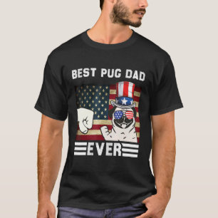 T-shirt Meilleur Carlin Papa Jamais Drapeau Américain Patr