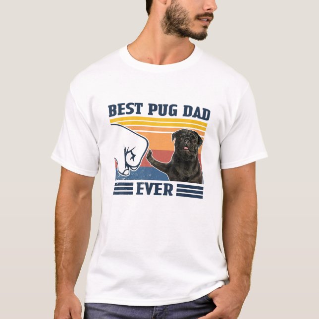 T-shirt Meilleur Carlin papa Jamais Version Noire Funny Ch (Devant)