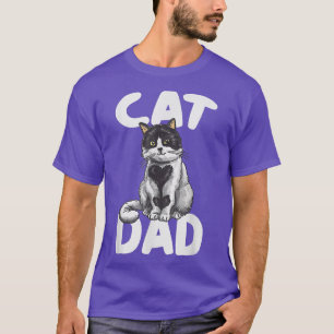 T-shirt Meilleur CAT DAD Chemise Fête des pères Kitty Dadd