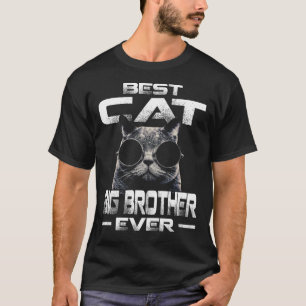 T-shirt Meilleur Cat GRAND FRÈRE Jamais Vintage