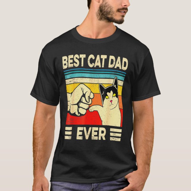 T-shirt Meilleur Cat Papa Ever Funny Cat Daddy Father Day (Devant)