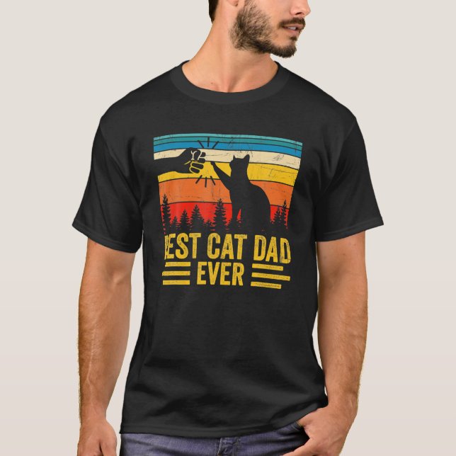 T-shirt Meilleur Cat Papa Ever Funny Cat Daddy Father Day (Devant)