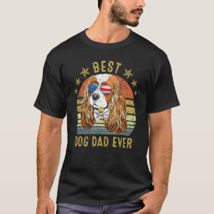 T-shirt Meilleur Cavalier King Charles Papa Jamais Chien V