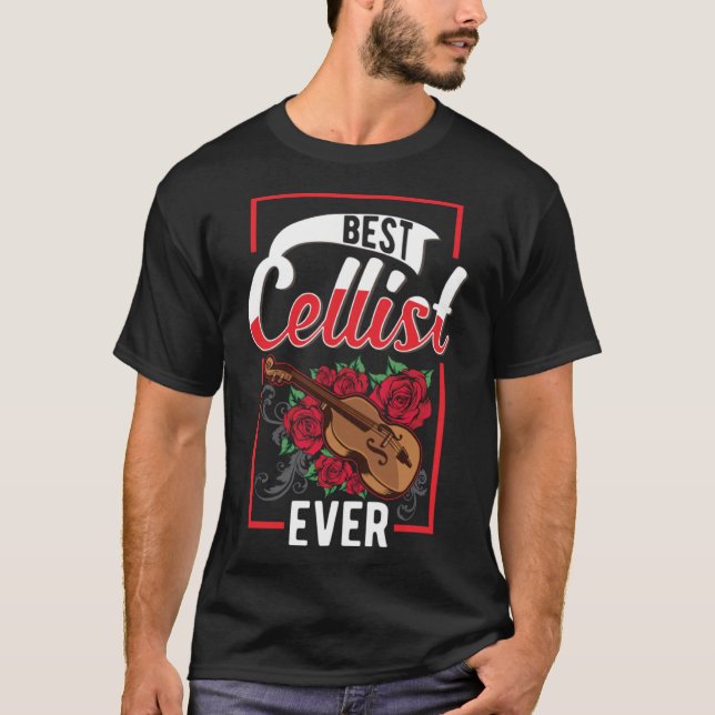 T-shirt Meilleur Cellist chaque jour (Devant)