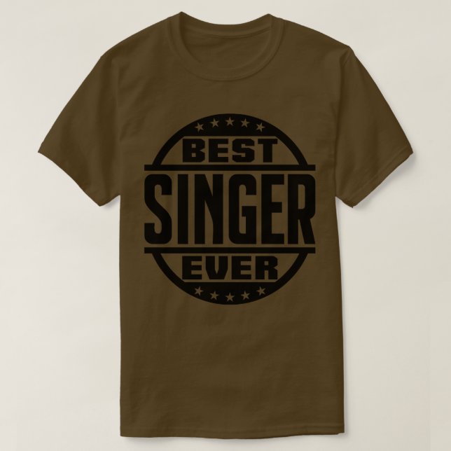 T-shirt Meilleur chanteur jamais (Design devant)