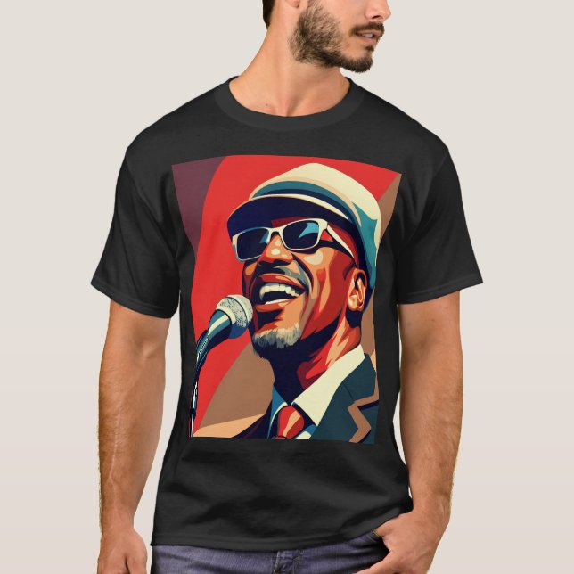 T-shirt Meilleur chanteur musicien légendaire d'Amérique (Devant)