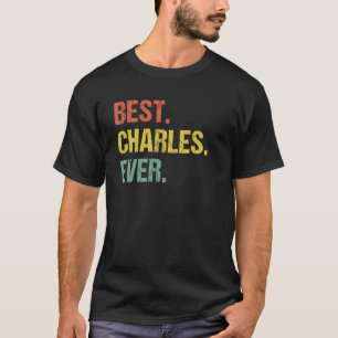 T-shirt Meilleur Charles Ever Retro Funny Nom Humour Surno