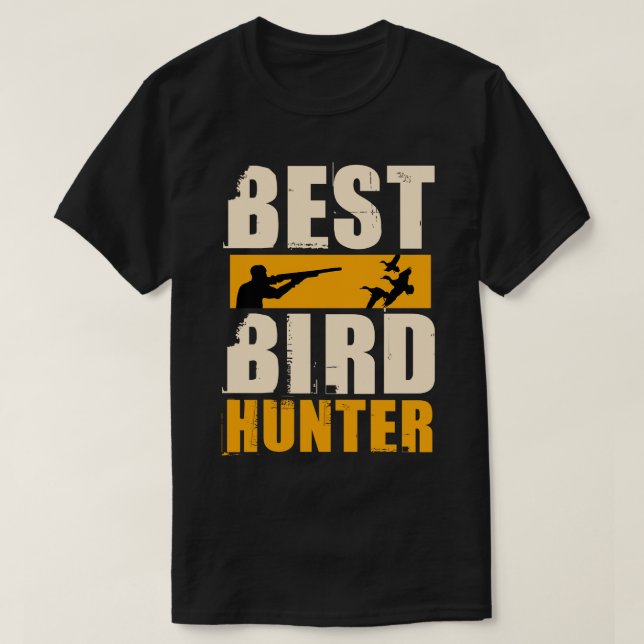 T-shirt Meilleur chasseur d'oiseaux (Design devant)