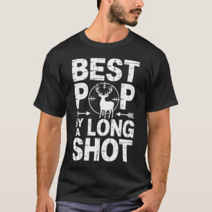 T-shirt Meilleur chasseur pop grand-père chasseur pop
