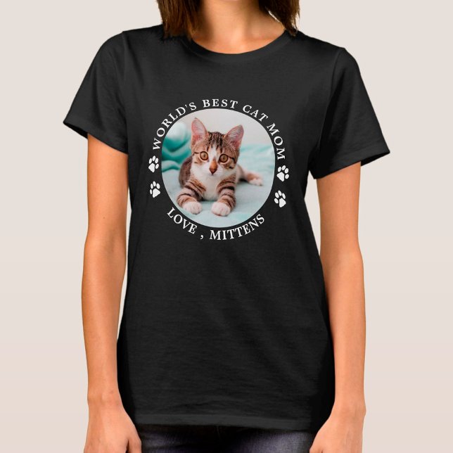 T-shirt Meilleur Chat au monde Maman personnalisée Cute Ph (Créateur téléchargé)