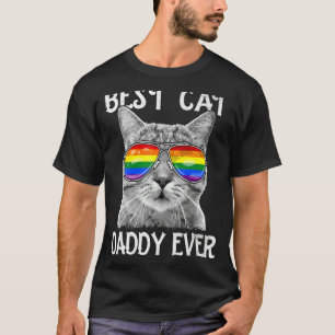 T-shirt Meilleur Chat Daddy Ever Lgbt Gay pride Rainbow Su