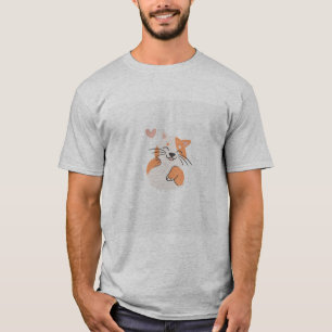 T-shirt Meilleur chat de caricature du monde Photo personn