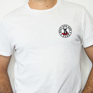 T-shirt Meilleur Chat de Chien Papa Jamais Photo Personnal