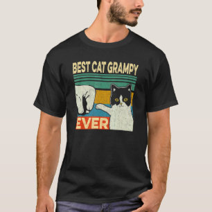 T-shirt Meilleur chat de Grampy pour homme Papa chat pour