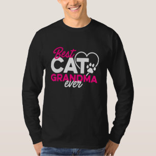 T-shirt Meilleur chat Grand-mère Chat Propriétaire de chat