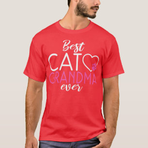 T-shirt Meilleur Chat Grand-mère Ever Kitty Chat Lover