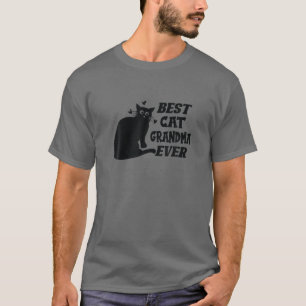 T-shirt Meilleur Chat Grand-Mère Jamais Grand-Mère Aime Le