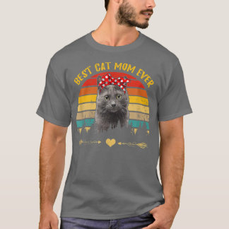 T-shirt Meilleur Chat Maman Ever Chartreu Chat Amoureux de