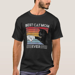 T-shirt Meilleur Chat Maman Jamais Drôle Vintage Chat Mama