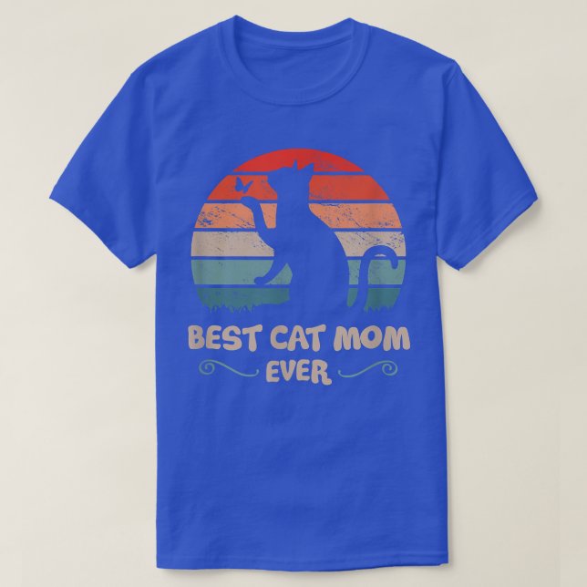 T-shirt Meilleur Chat Maman Jamais Mère Aime Les Chats  (Design devant)