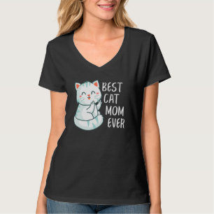 T-shirt Meilleur Chat Maman Jamais mignonne Chat Femme Coo